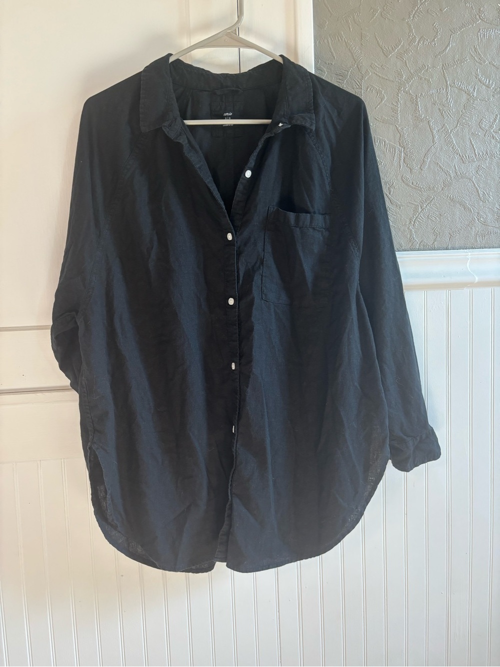 Aerie Oversized Linen-Blend Shirt